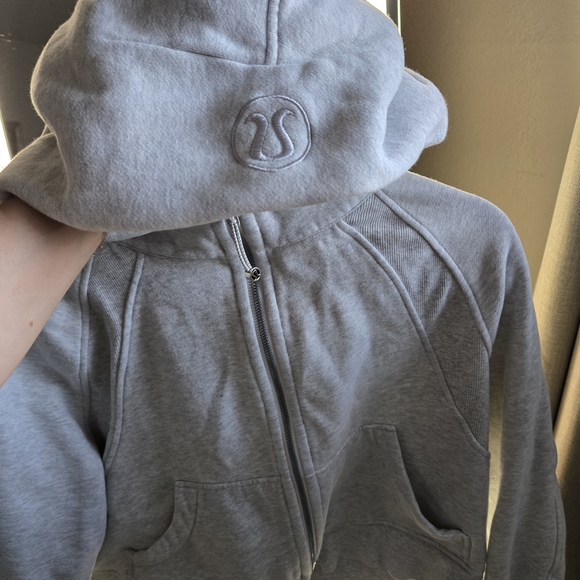 lululemon athletica Jackets & Blazers - Girls' Light Gray lululemon athletica Full-Zip Hoodie Jacket